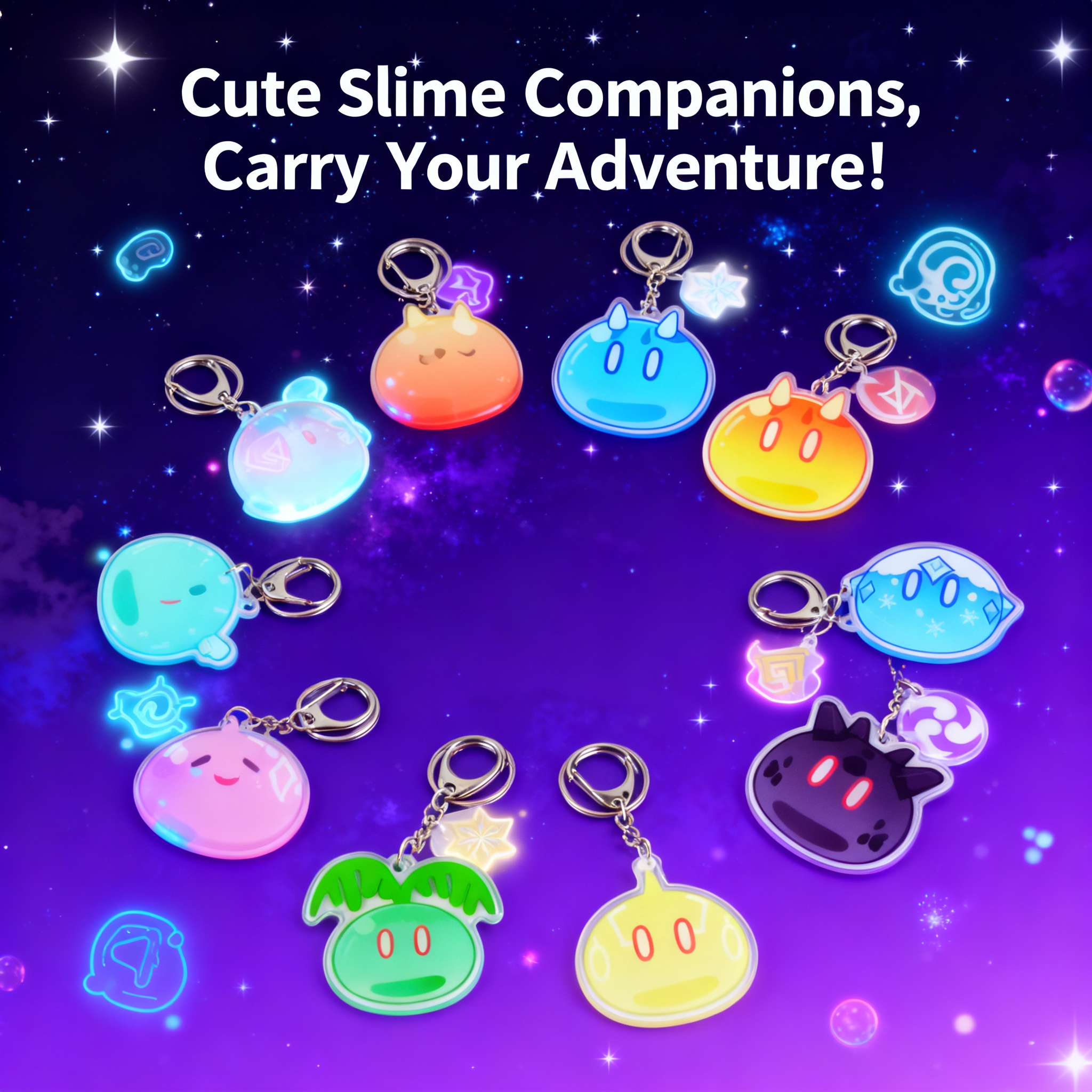 Anime Merchandise Figures - Genshin Impact Slime Acrylic Anime Game