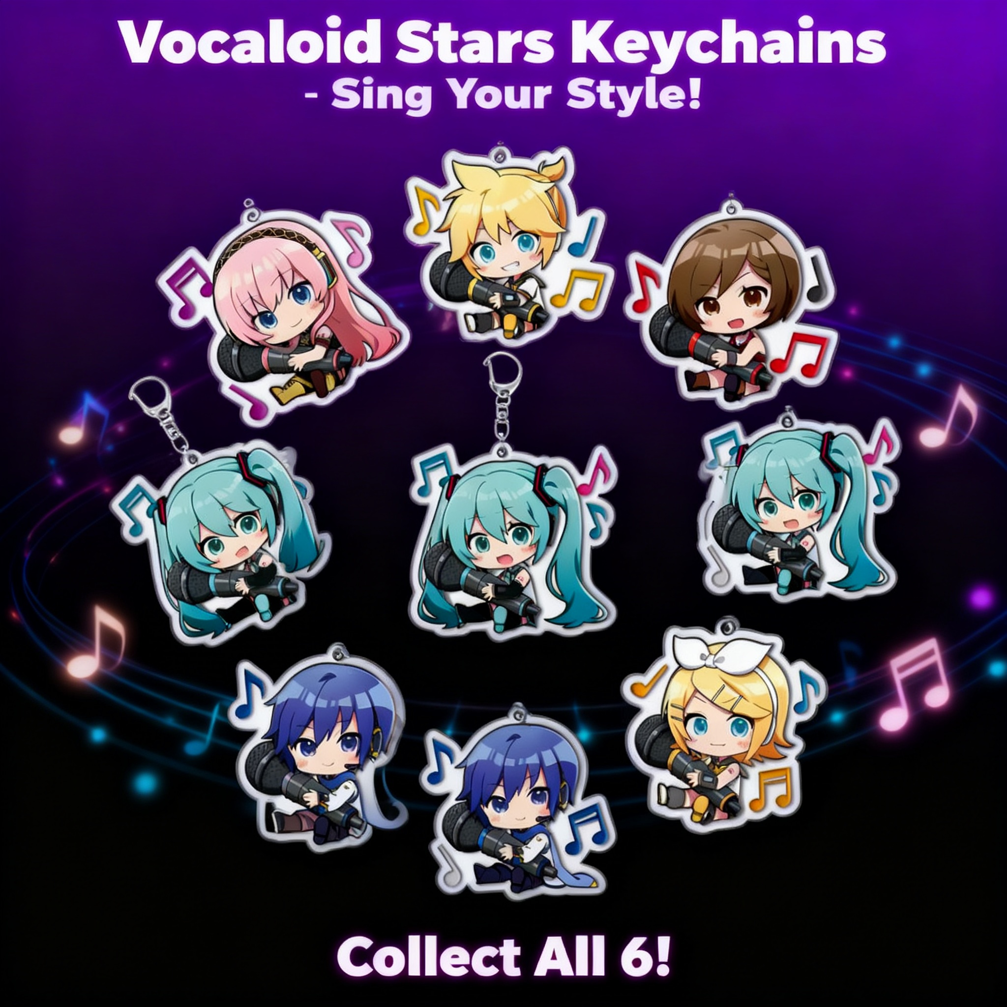 Anime Merchandise Keychain - Hatsune Miku Princess Acrylic Keychain Pendant