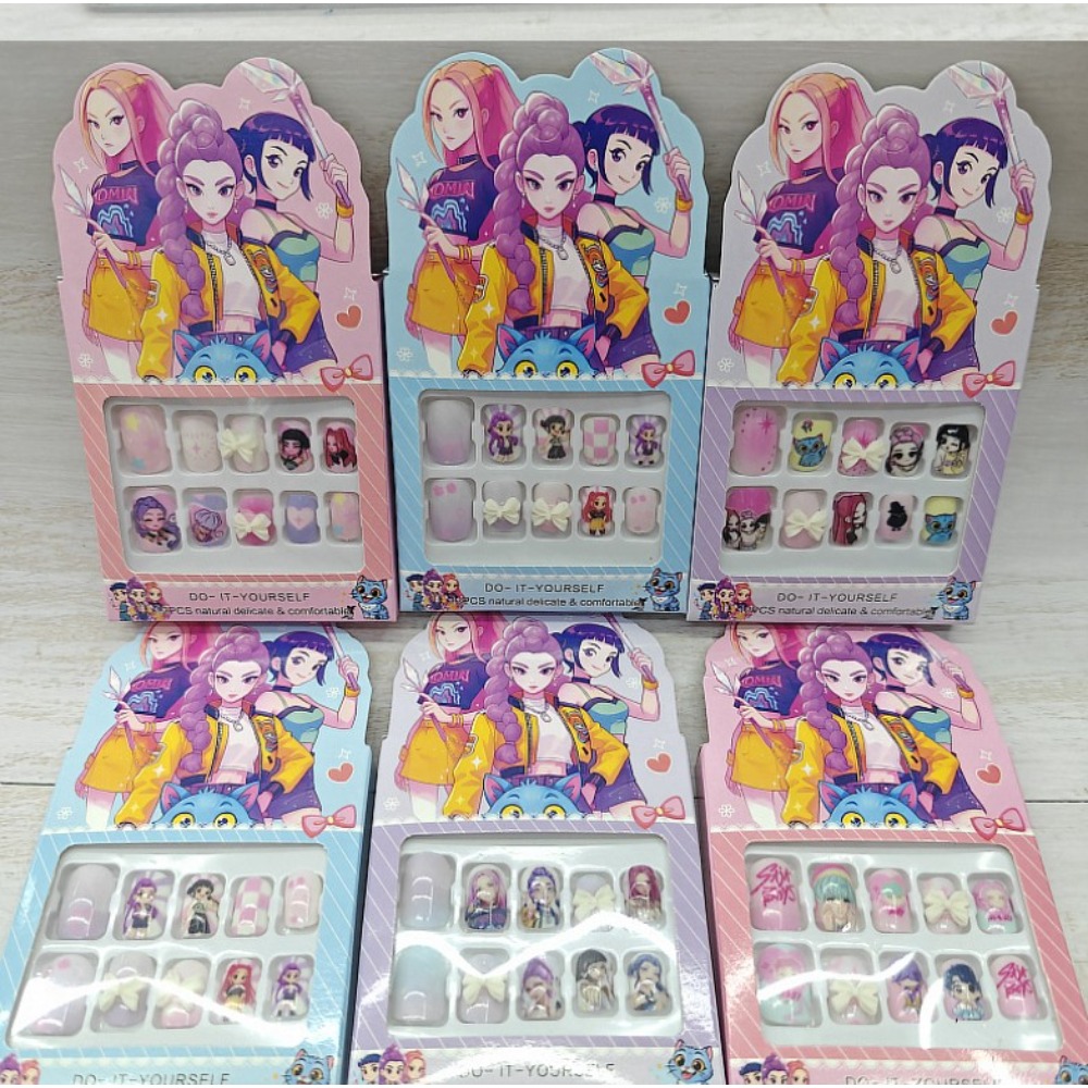 Anime Merchandise Nepal - 6pcs New Hot Children's Nail Stickers