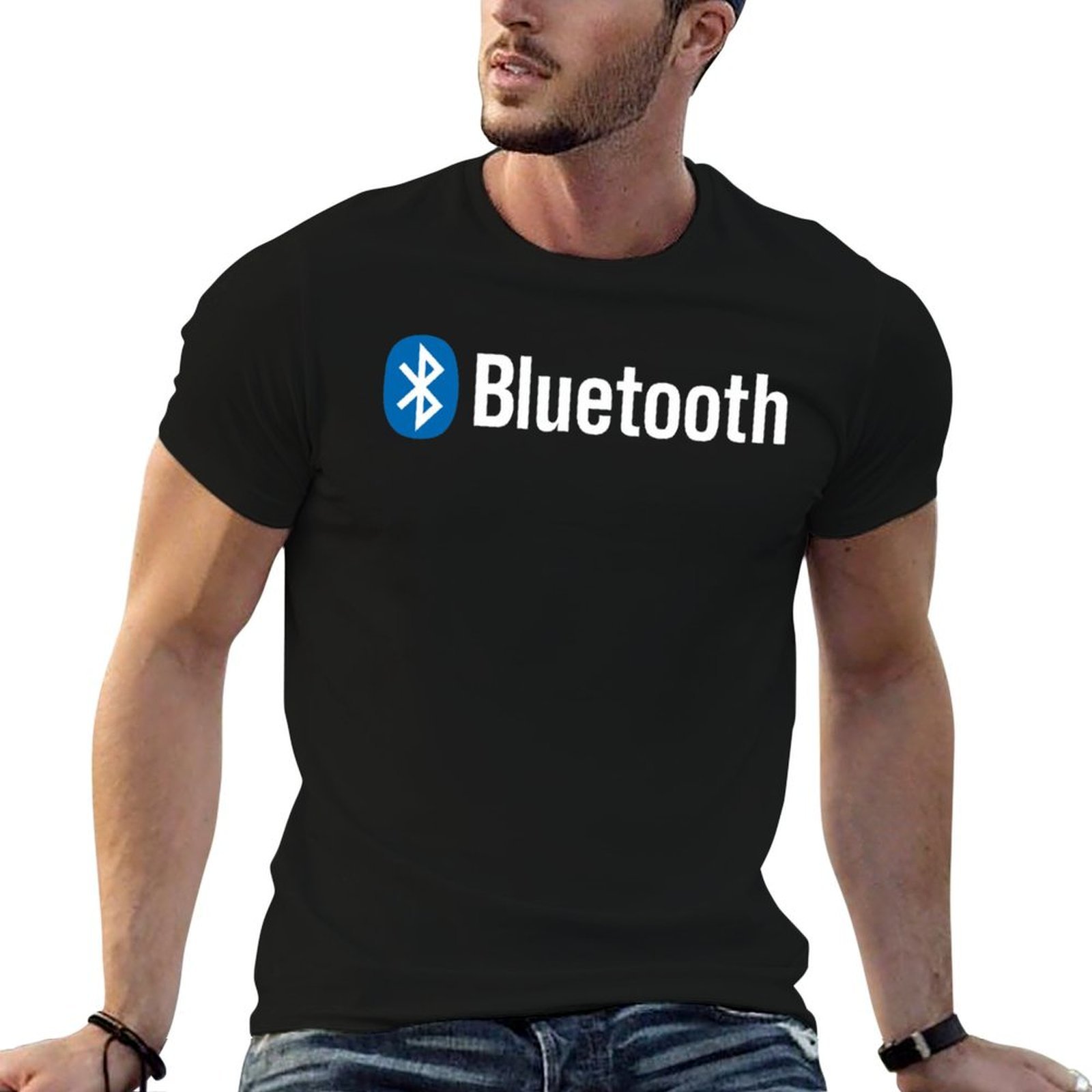 Anime Merchandise Logo - Bluetooth logo merchandise T-Shirt anime t