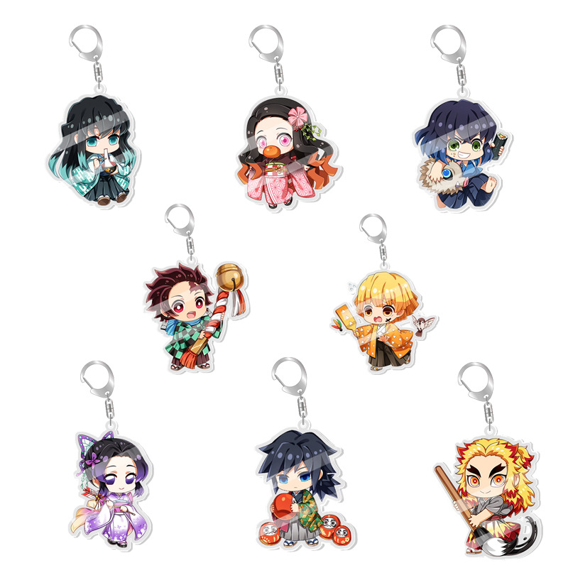 Anime Merchandise Keychain - Demon Slayer Nezuko Kamado Tanjiro Tokito