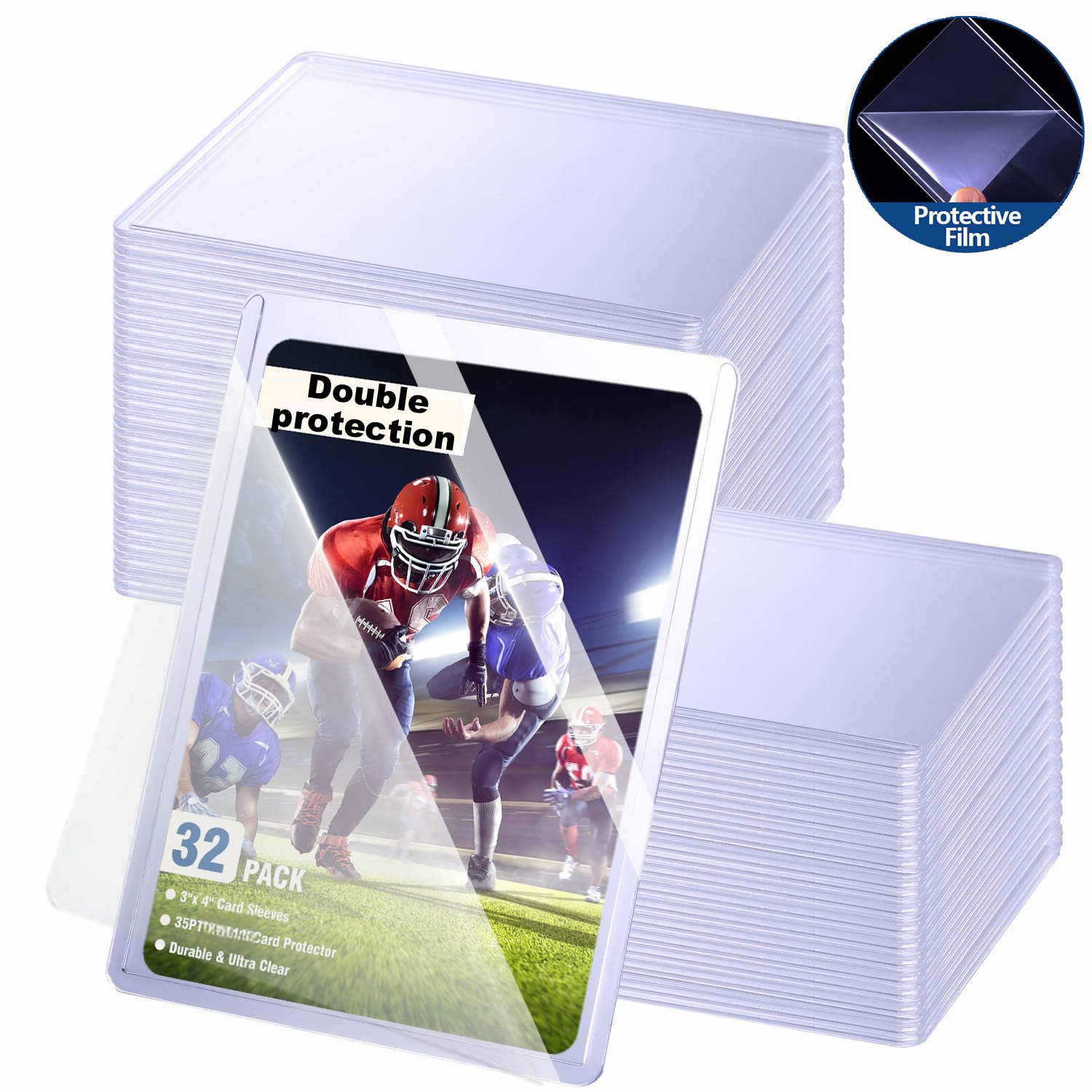Collector Card Sleeve - 25-100pcs Covered With Protective Film Hard