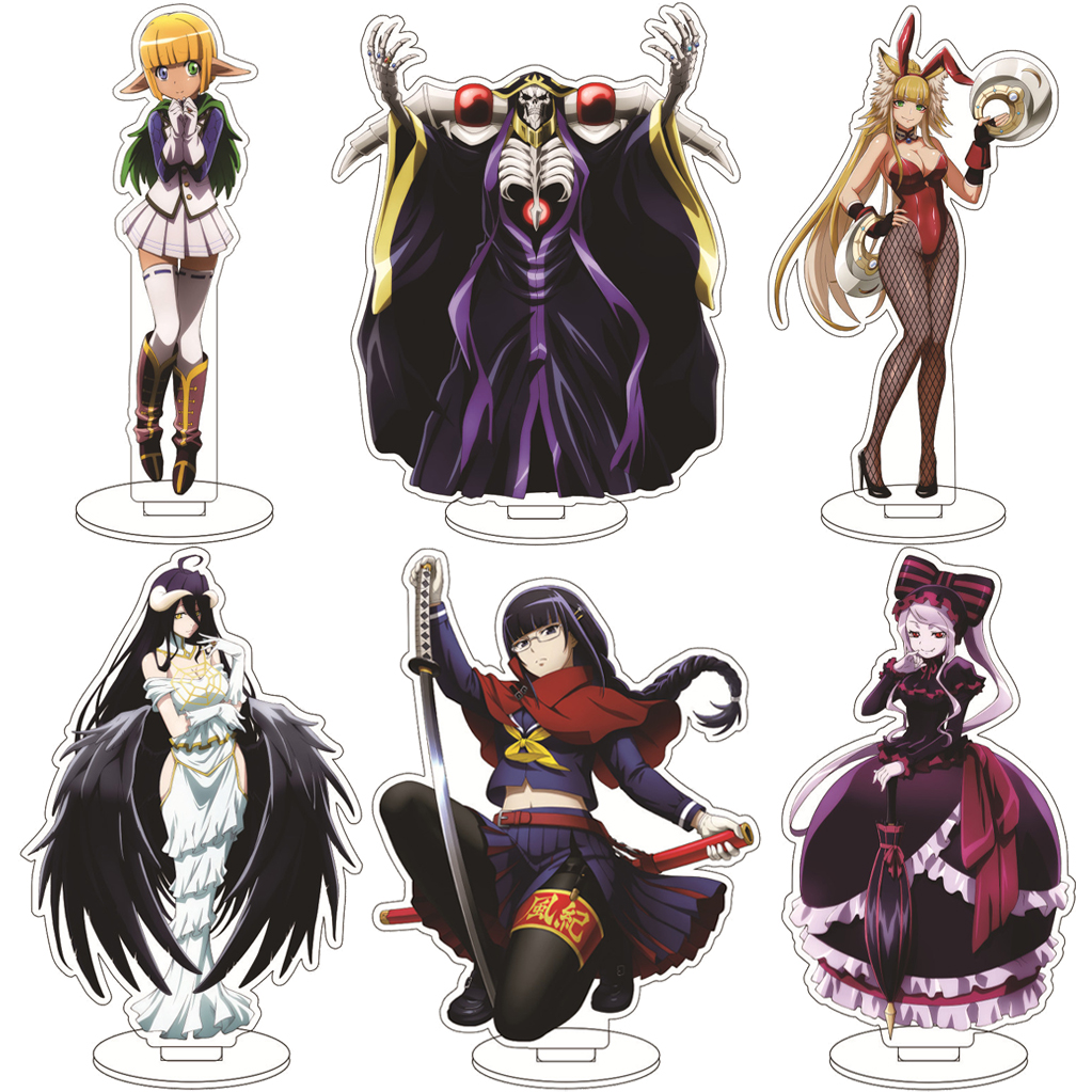 Acrylic Stand Figure - 16CM Anime OVERLORD Albedo Demiurge Ainz