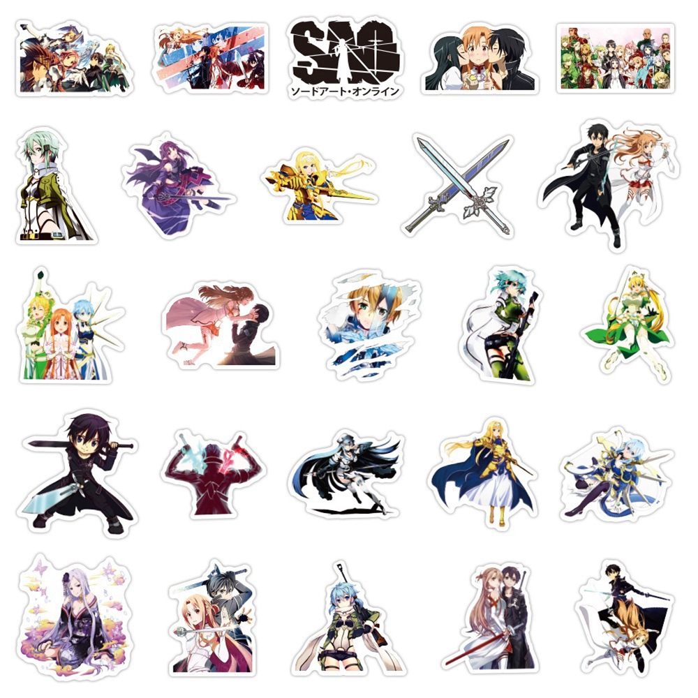 1 Pack Anime Sticker Sword Art - Anime Merchandise Online avis et prix