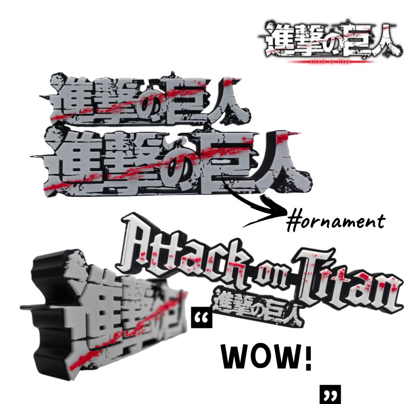 Attack on Titan Anime Merchand - Anime Merchandise Logo avis et prix