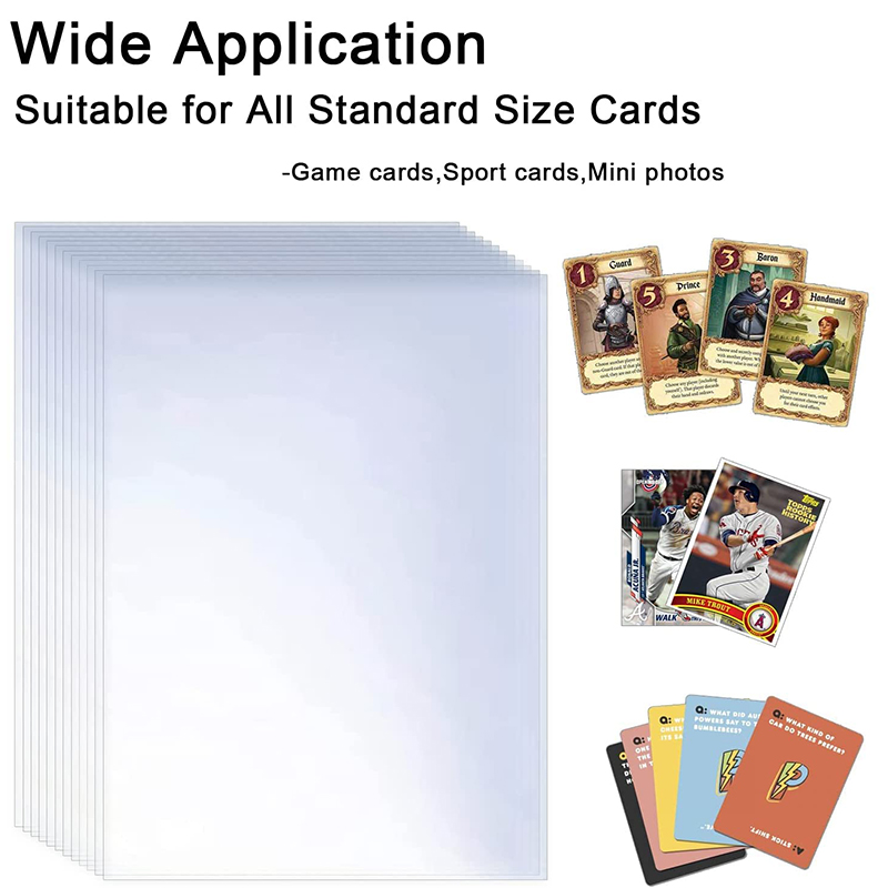 200 Pcs Transparent Playing Ca - Collector Card Sleeve avis et prix
