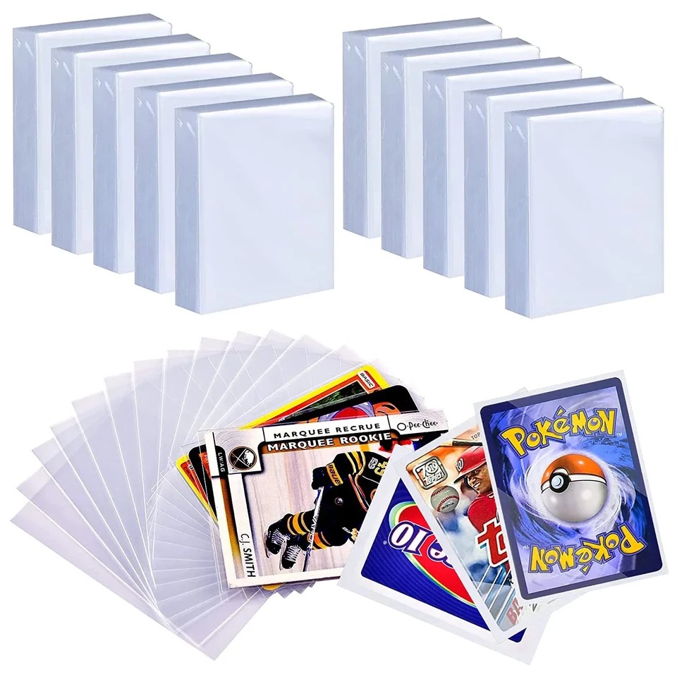 200 Pcs Transparent Playing Ca - Collector Card Sleeve avis et prix