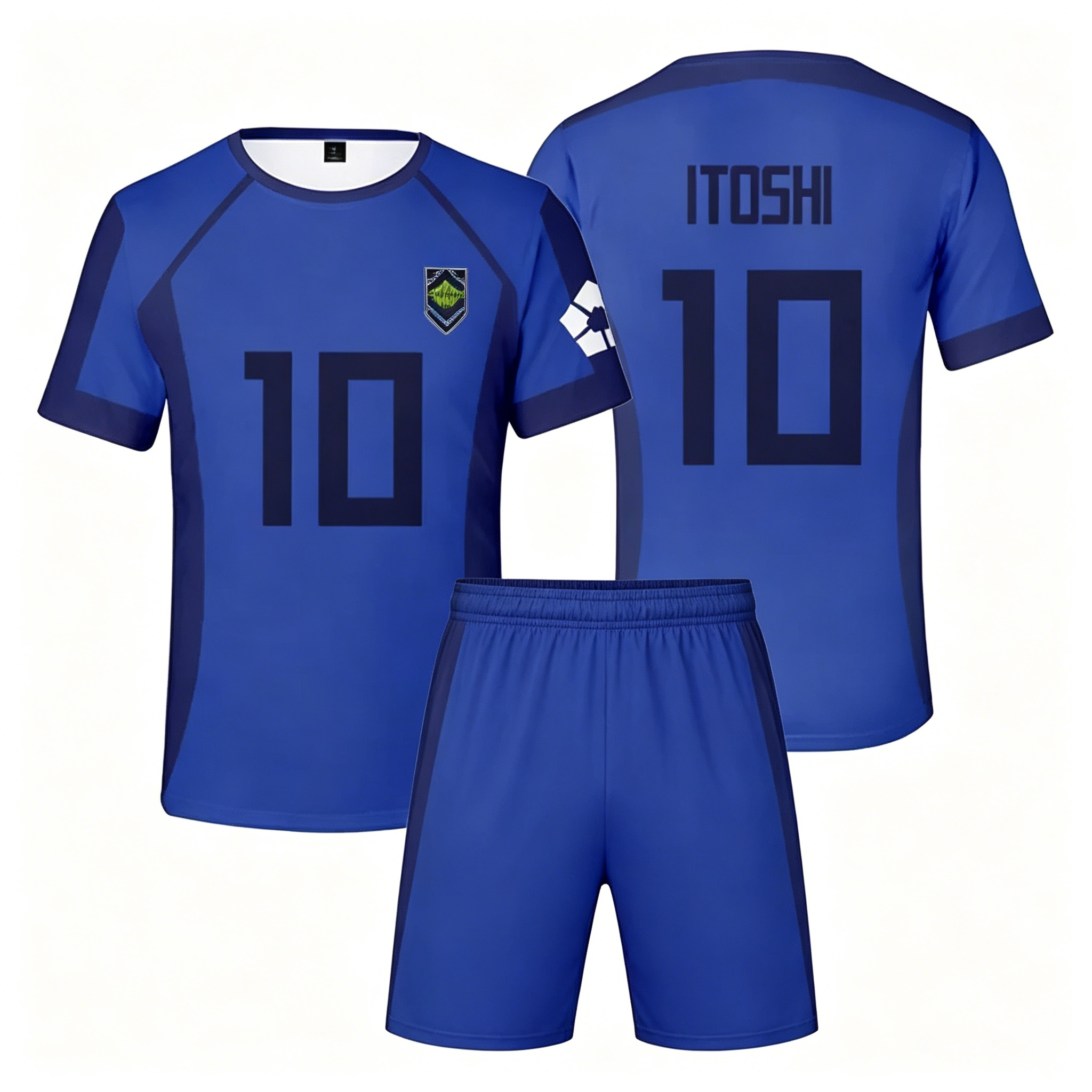 New Anime Blue Lock Short Slee - Anime Merchandise Online avis et prix