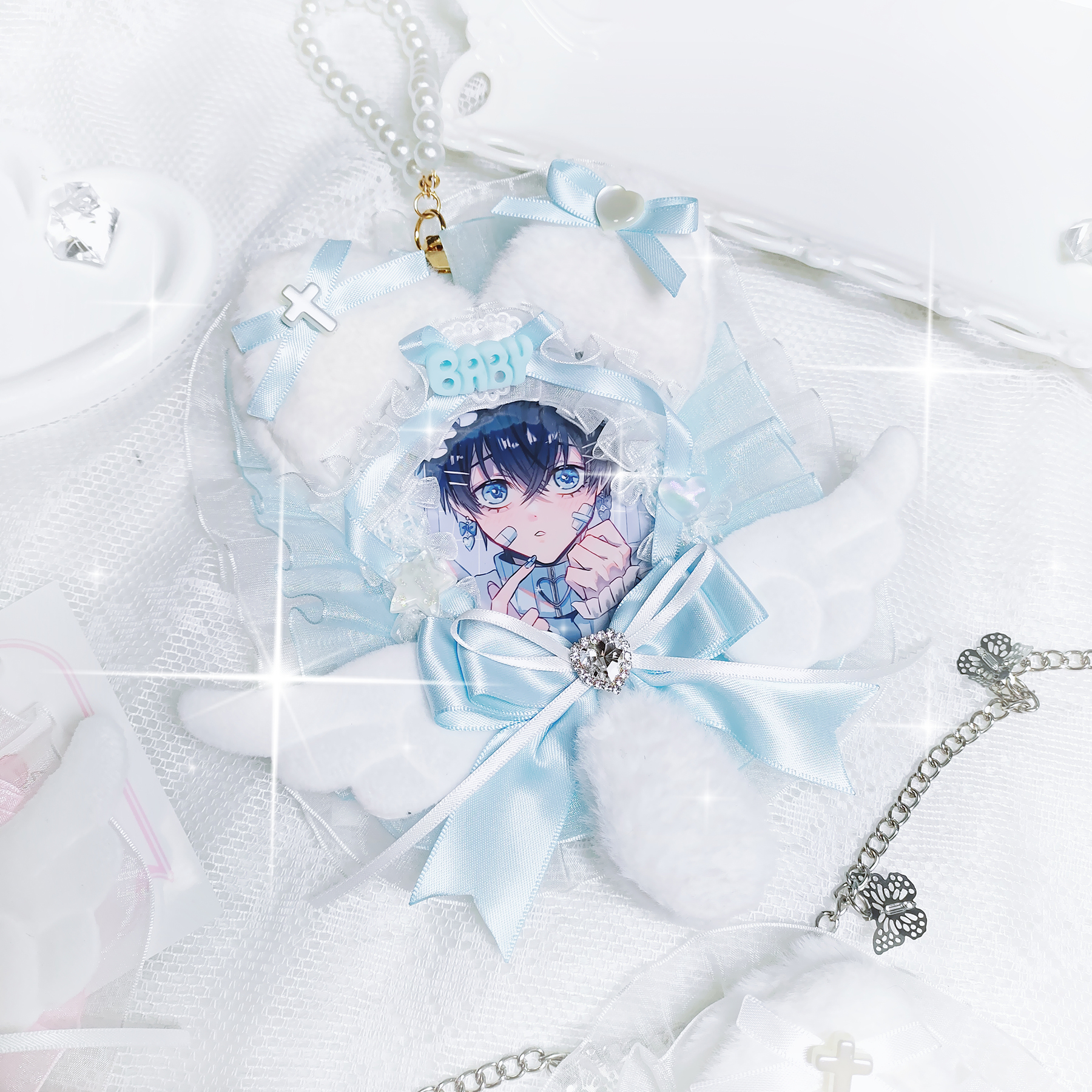 Angel Cat Cute Card Holder wit - Collector Card Sleeve avis et prix