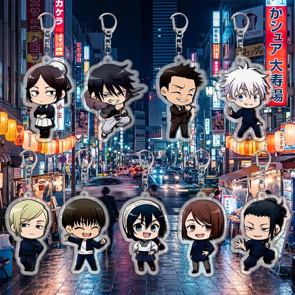 Jujutsu Kaisen Acrylic Keychai - Anime Merchandise Keychain avis et prix