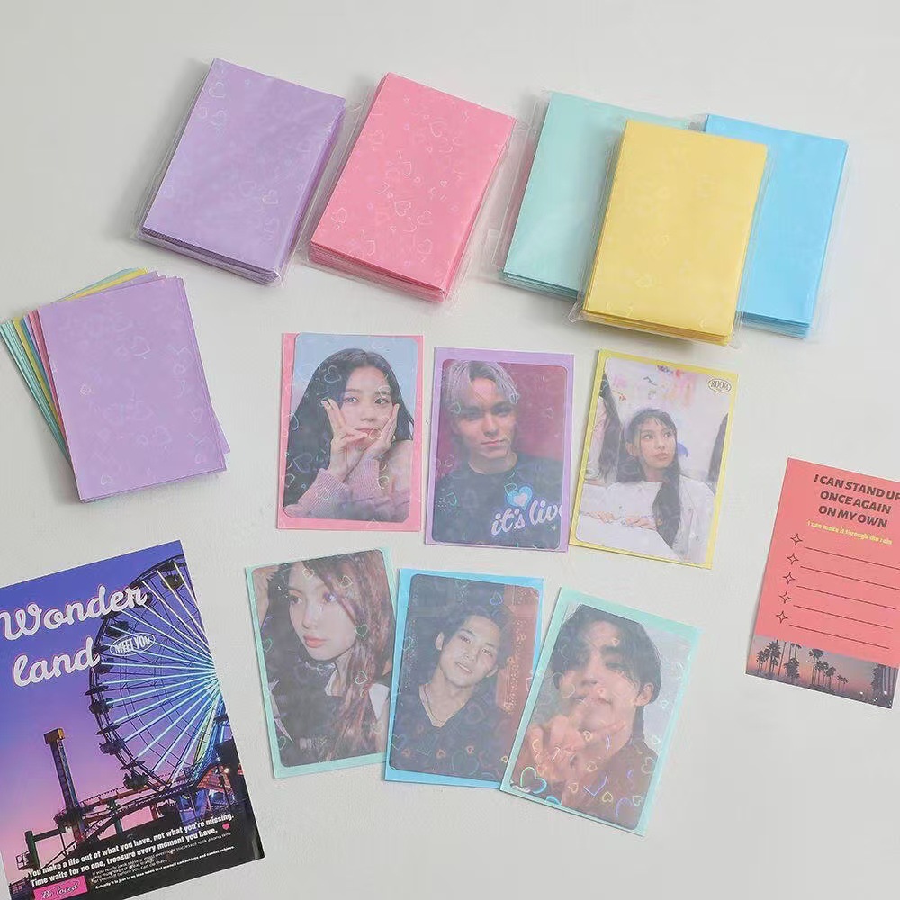 61x91mm Laser Heart Card Sleev - Collector Card Sleeve avis et prix