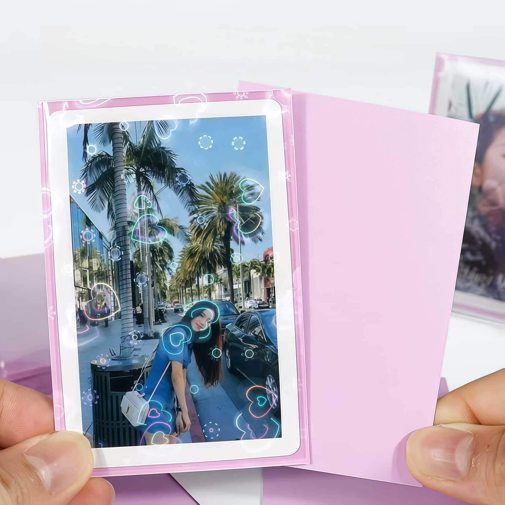 61x91mm Laser Heart Card Sleev - Collector Card Sleeve avis et prix