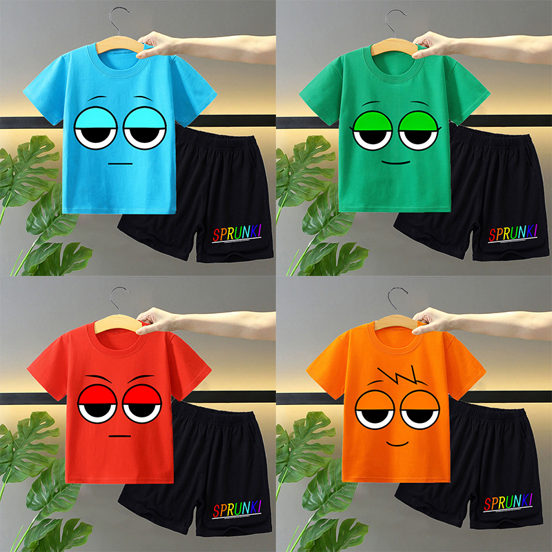 Sprunki 2pcs T-shirt and Short - Anime Merchandise Online avis et prix