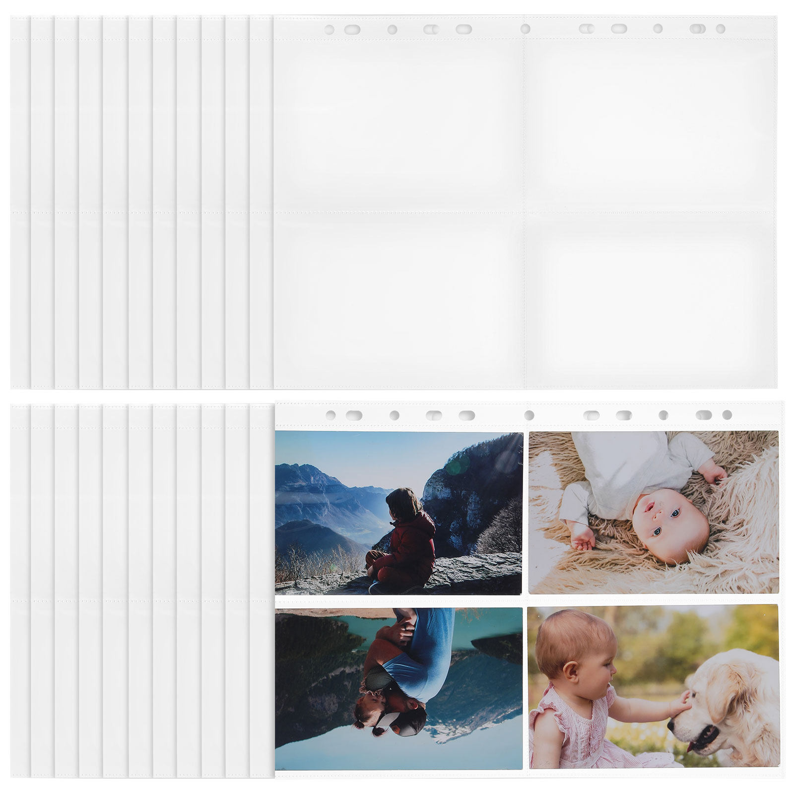 30Pcs Transparent Four Pocket  - Collector Card Sleeve avis et prix