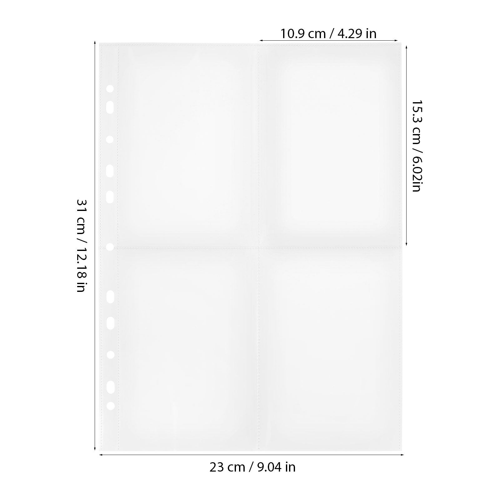 30Pcs Transparent Four Pocket  - Collector Card Sleeve avis et prix