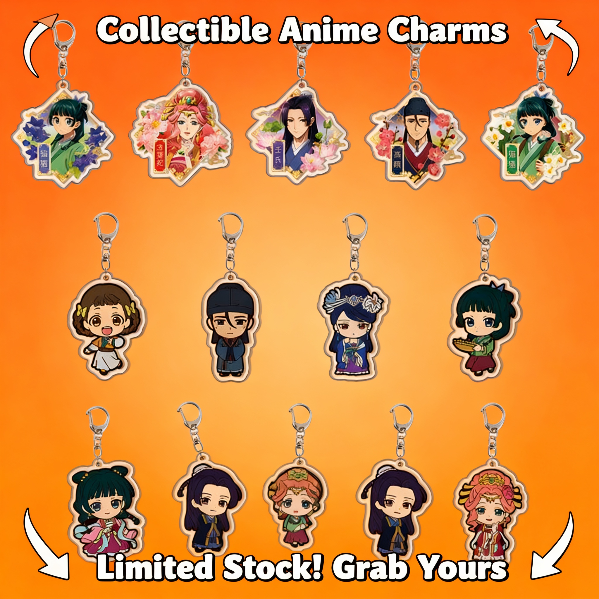 Anime Keychain Acrylic Keychai - Anime Merchandise Keychain avis et prix